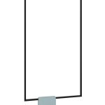 Porte serviette de plafond unique Long pour les plaques de plâtre L