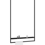 Porte serviette de plafond Long avec étagère L