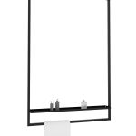 Porte serviette de plafond avec étagère L