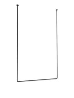 Porte serviette de plafond unique Tube Long L – Image 2