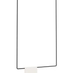 Porte serviette de plafond unique Tube Long L