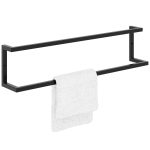 Porte serviette mural double L