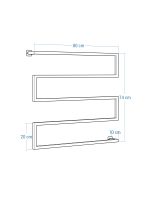 Porte serviette mural loft Long L – Image 4