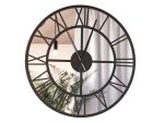 Grande Horloge Miroir Roma Loft 80 cm
