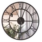 Grande Horloge Miroir Roma Loft 80 cm