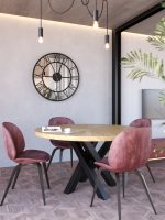 Grande Horloge Miroir Roma Loft 90 cm – Image 2