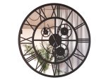 Grande Horloge Miroir Loft Engrenages 100 cm