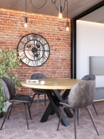 Grande Horloge Miroir Loft Engrenages 100 cm – Image 2