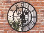 Grande Horloge Miroir Loft Engrenages 80 cm – Image 4