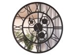 Grande Horloge Miroir Loft Engrenages 90 cm