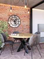 Grande Horloge Miroir Loft Engrenages 90 cm – Image 2