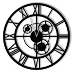 Horloge Murale Loft Engrenages 50 cm