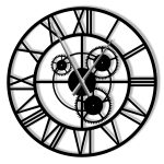 Horloge Murale Loft Engrenages 70 cm