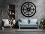 Grande Horloge Murale Rose des Vents 100 cm – Image 5