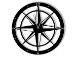 Horloge Murale Rose des Vents 50 cm