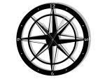 Horloge Murale Rose des Vents 60 cm