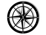 Horloge Murale Rose des Vents 70 cm