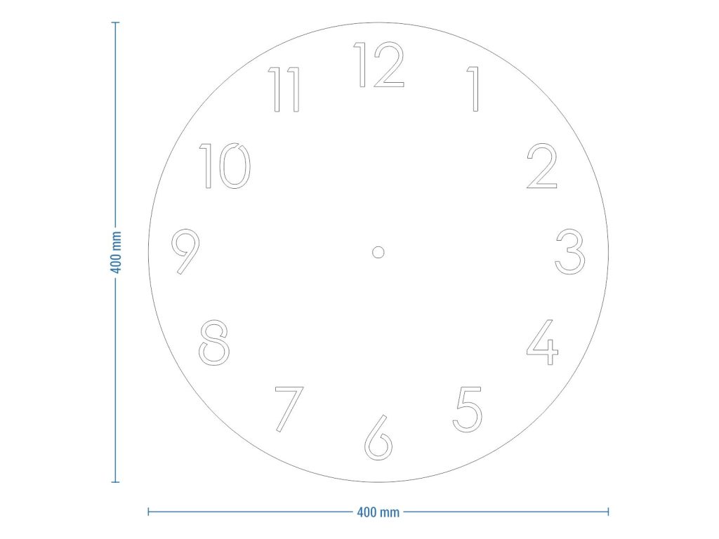 Horloge en métal Classic 40 cm – Image 7