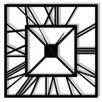 Grande Horloge Murale Art Deco 100 cm