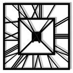 Horloge Murale Art Deco 70 cm