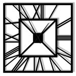 Grande Horloge Murale Art Deco 90 cm