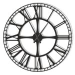 Grande Horloge Murale de Gare 80 cm