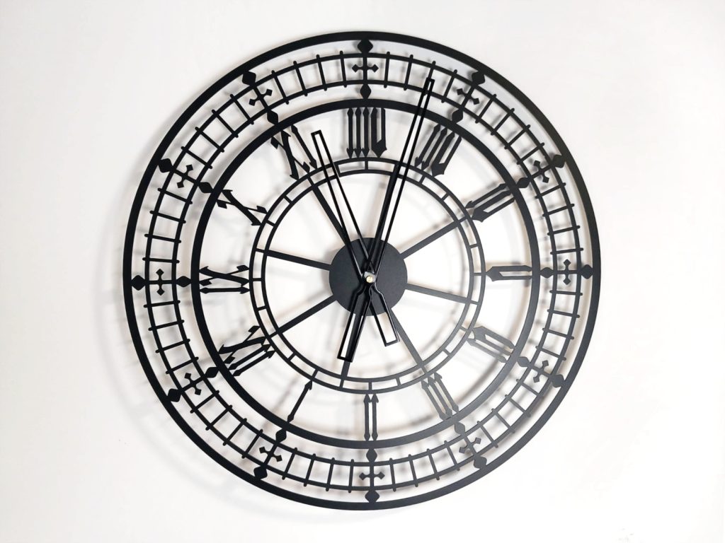 Horloge murale métallique Big Ben 50 cm – Image 2