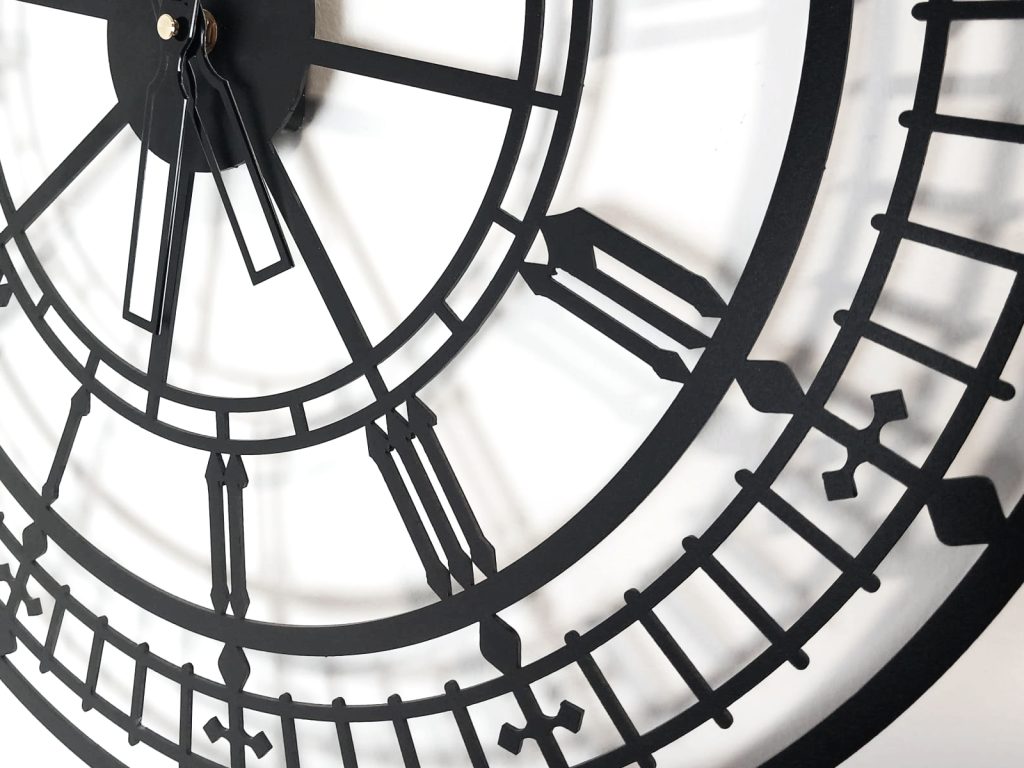 Horloge murale métallique Big Ben 50 cm – Image 3