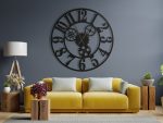 Grande Horloge Murale Industrielle Engrenages II 100 cm – Image 2