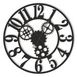 Horloge Murale Industrielle Engrenages II 60 cm