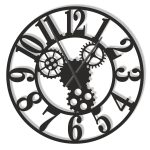 Horloge Murale Industrielle Engrenages II 70 cm