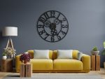 Grande Horloge Murale Industrielle Engrenages II 80 cm – Image 2