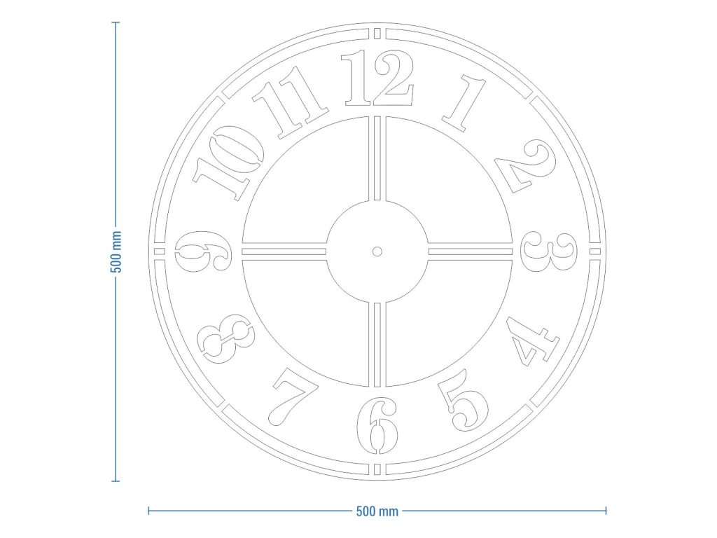 Horloge murale en métal Classic II 50 cm – Image 3