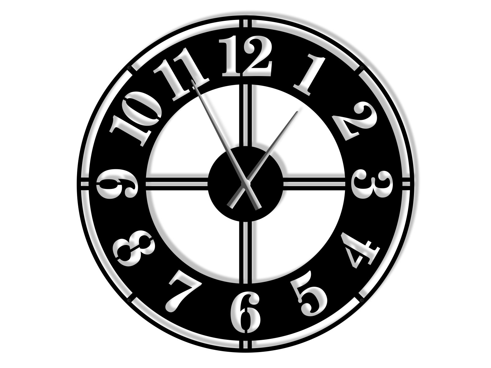 zem035-90-cza Grande Horloge Murale Classic II 90 – Image 1