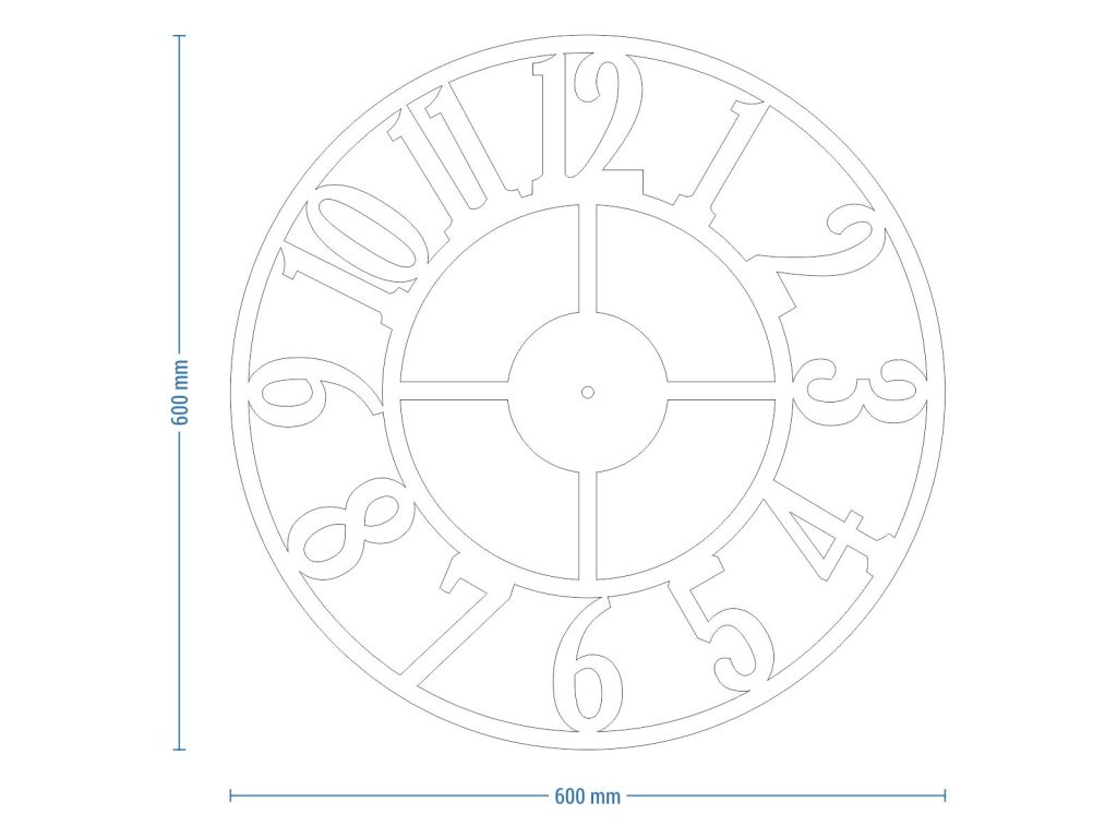 Horloge murale en métal Roma II 60 cm – Image 7