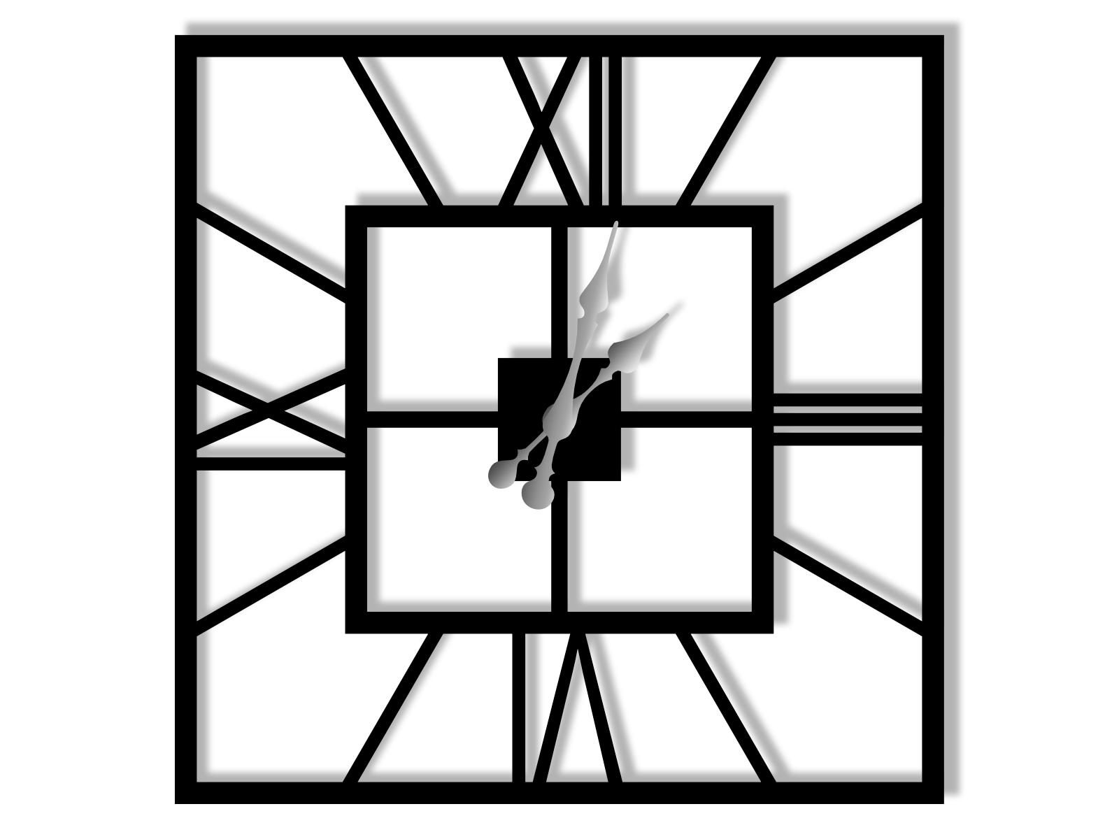 zem044-50-cza Horloge Murale Plaza 50 cm – Image 1