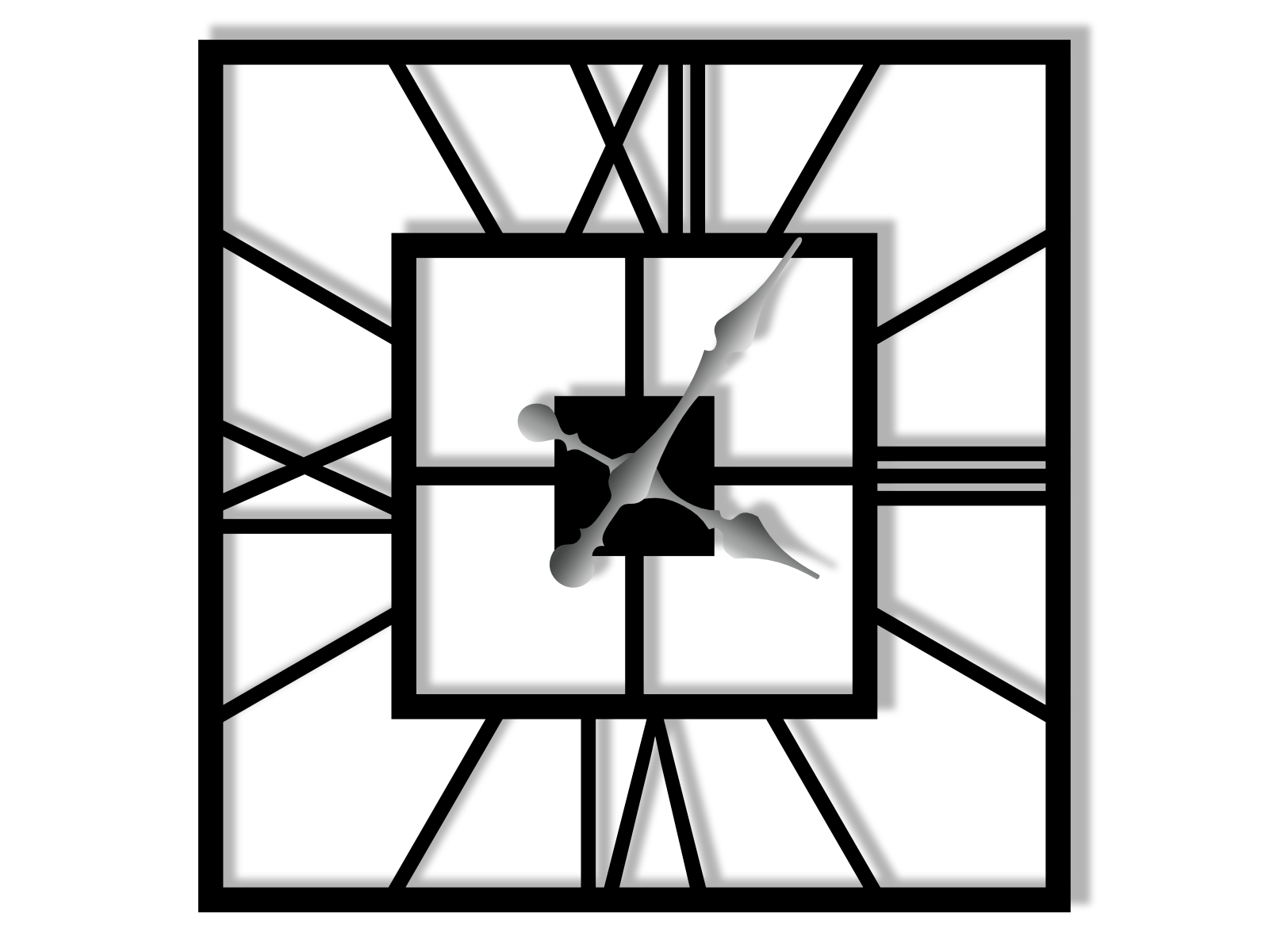 zem044-60-cza Horloge Murale Plaza 60 cm – Image 1