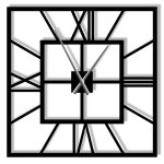 Grande Horloge Murale Plaza 80 cm