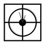 Horloge Murale Simple 50 cm