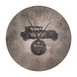 Grande horloge suspendue voitures rétro 80 cm